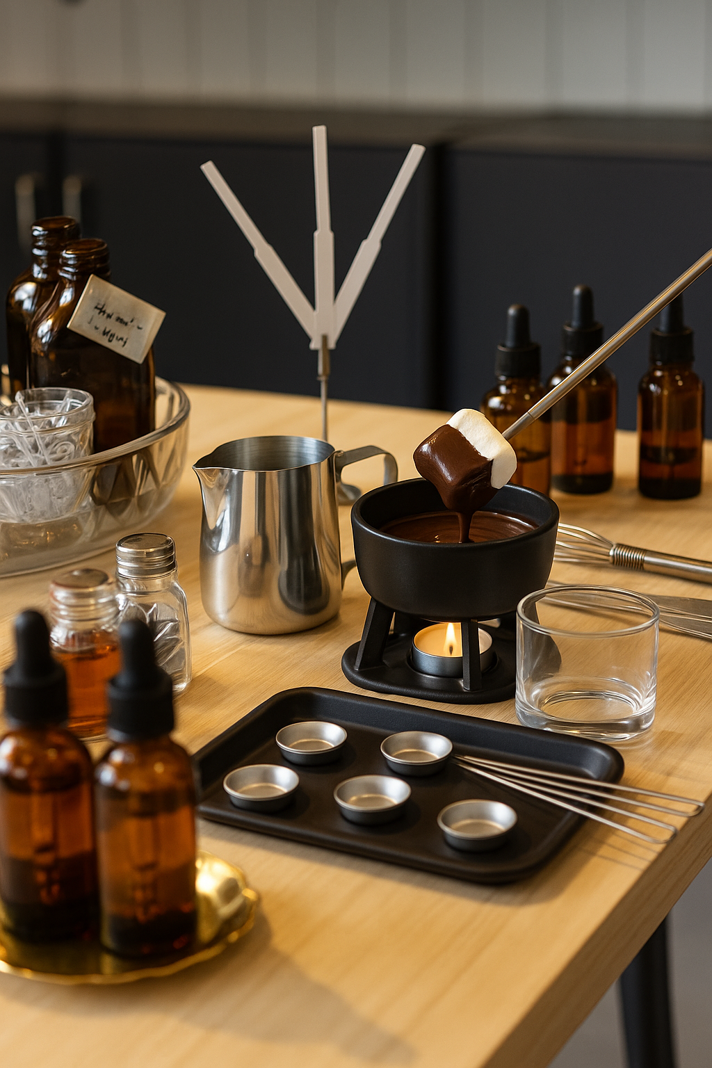 Candle Making Workshop with a Chocolate Fondue
