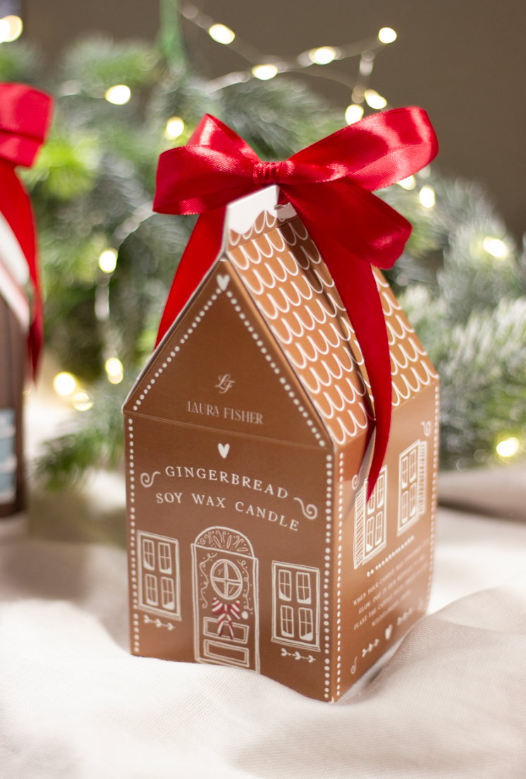 Gingerbread House 'Glow Me Then Grow Me' Luxury Candle - PRE ORDER