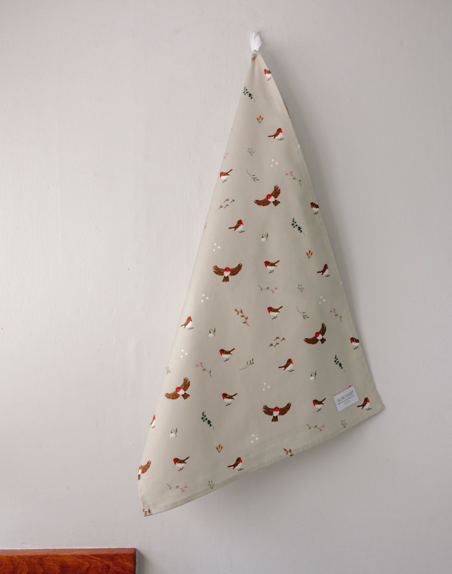 Robin Tea Towel - PRE ORDER