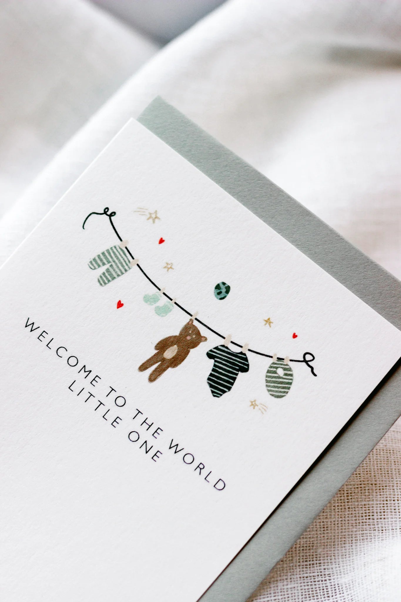 Welcome To The World Little One Card (Boy)