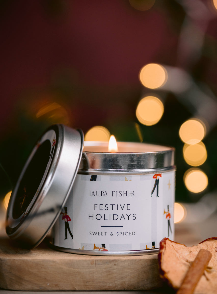 Festive Holidays Tin Candle - PRE ORDER
